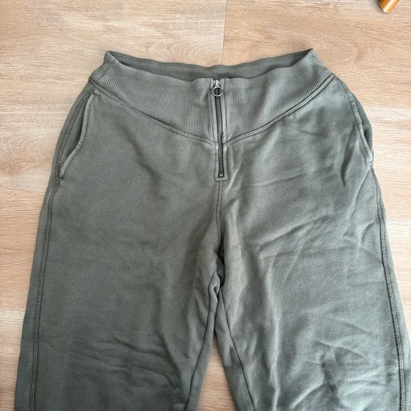 Aerie Olive Green Track Pants Jogger Pant - Picture 2 of 5